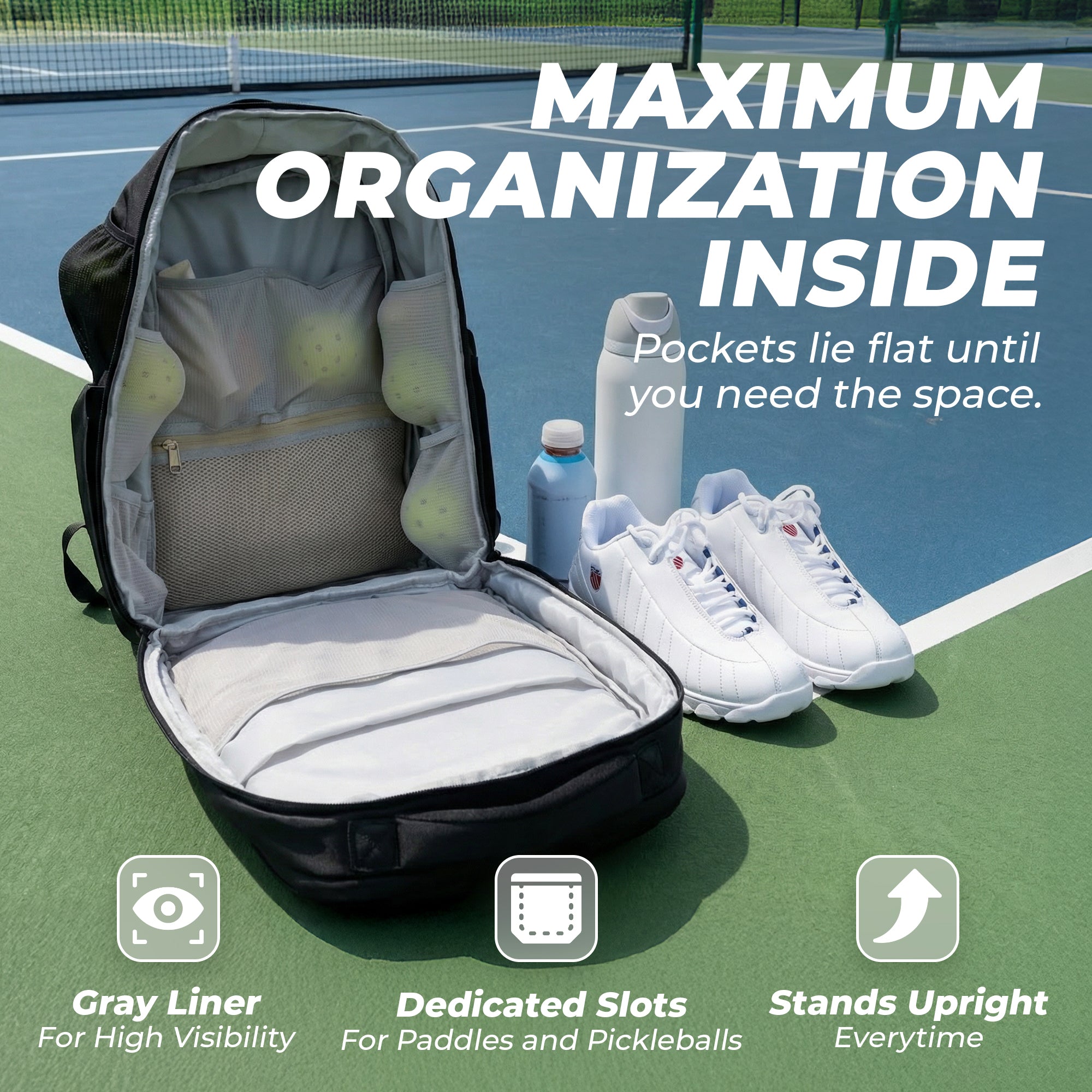 Neonic Sidekick | Pickleball Backpack with Shoe Compartment