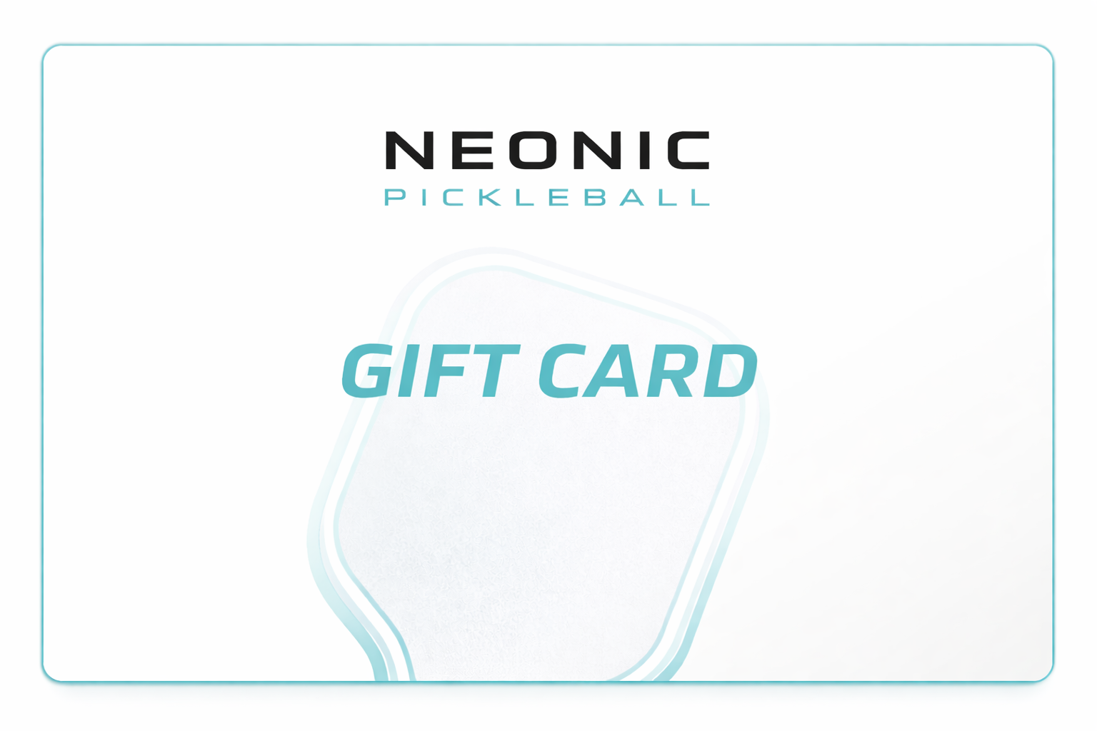 Neonic Pickleball Gift Card
